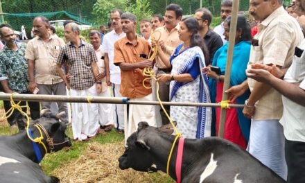 തീക്കോയിയിൽ വെള്ളപ്പൊക്കത്തിൽ പശുക്കളെ നഷ്ടപ്പെട്ട അനിൽകുമാറിന് ആശ്വാസവുമായി മന്ത്രി ബിന്ദു കൃഷ്ണ