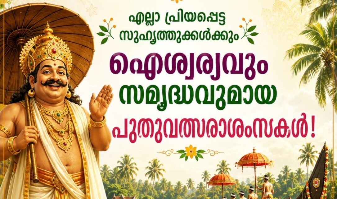 ഇന്ന് ചിങ്ങം ഒന്ന്:  എല്ലാ വായനക്കാര്‍ക്കും സൂര്യന്യൂസ് ലൈവിന്റെ ആശംസകള്‍