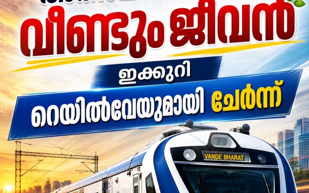 അതിവേഗ പാതയ്ക്ക് വീണ്ടും ജീവന്‍,  തിരുവനന്തപുരം- മംഗലാപുരം 160 കിലോമീറ്റര്‍ വേഗം ലക്ഷ്യം